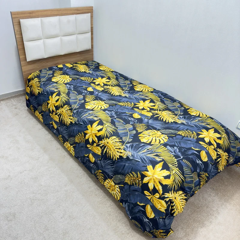 روکش لحاف ناتوسا مدل برگ انجیری یک نفره سایز 160x220 سانتی متر