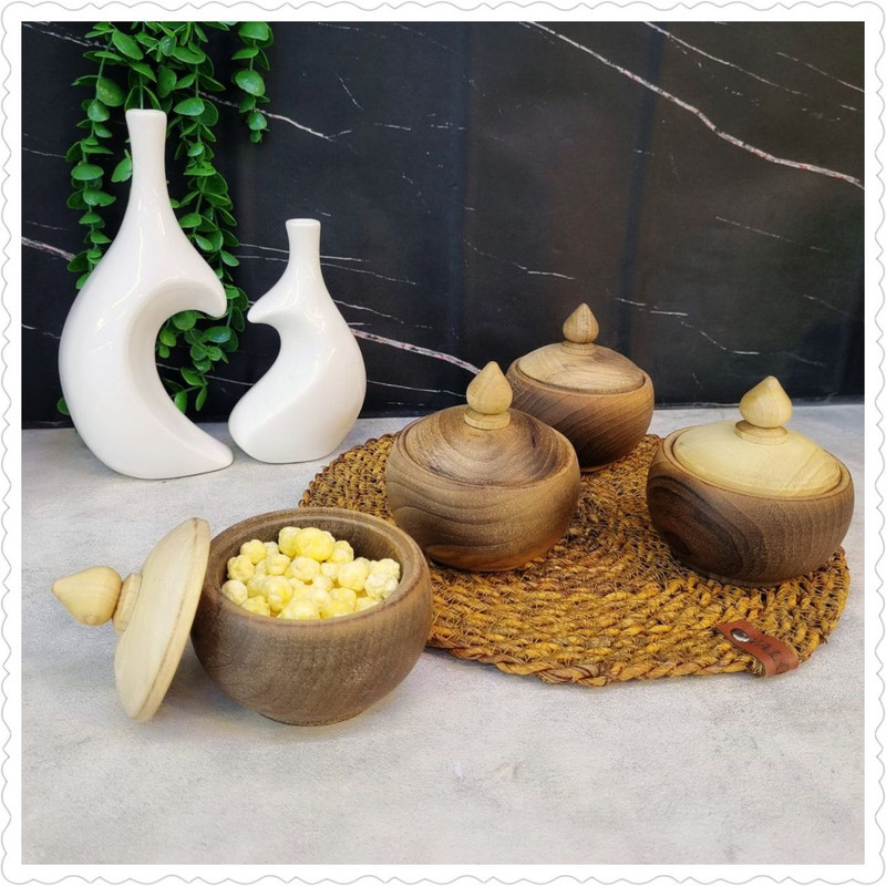 قندان چوبی مدل خراطی
