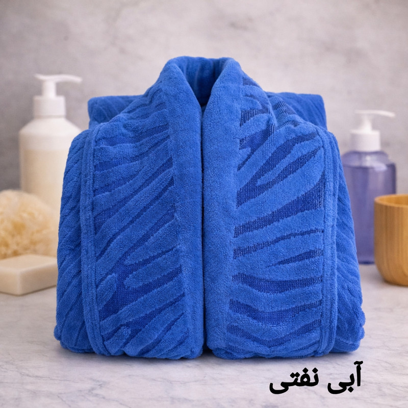 حوله پالتویی آقای کاریزما مدل موج سایز 125 سانتی متر مناسب محدوده قد 160 الی 185 سانتی متر