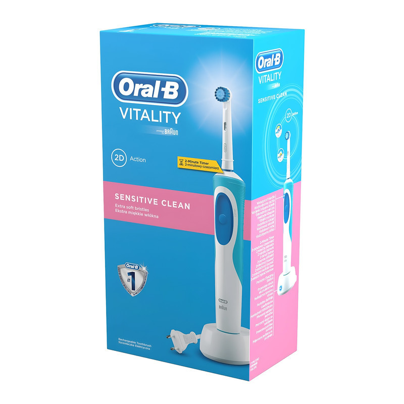 مسواک برقی اورال-بی مدل D12.513S Vitality Sensitive Clean