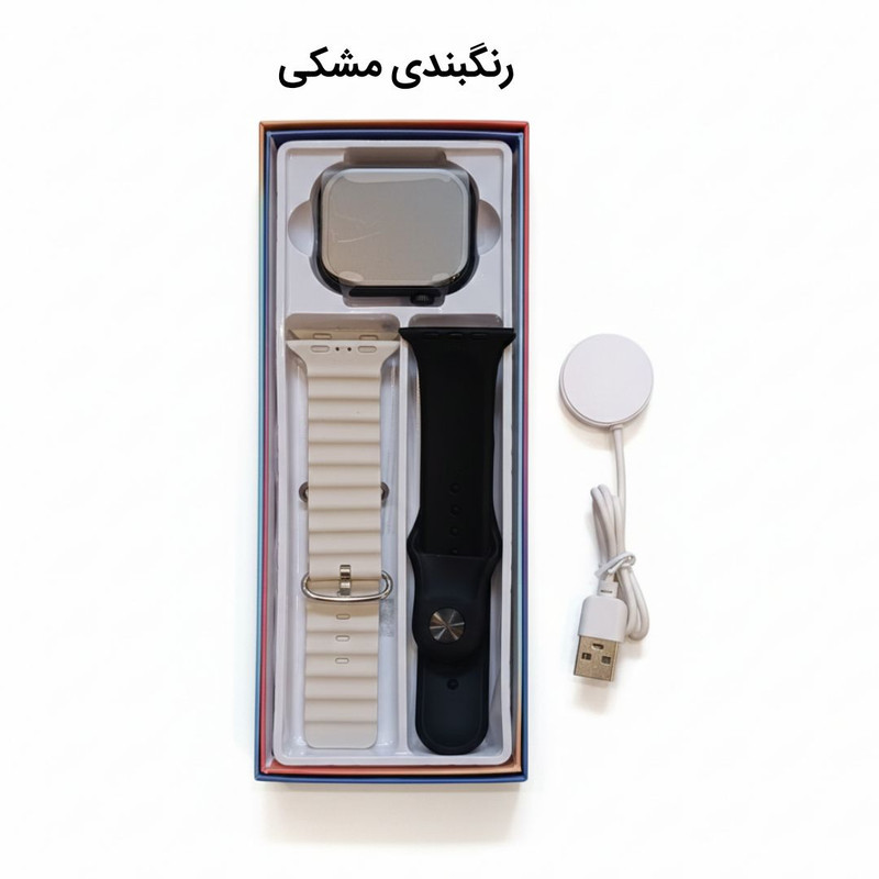 ساعت هوشمند 46 میلی متری مفیت پلاس مدل ME08 با 2 بند سیلیکونی