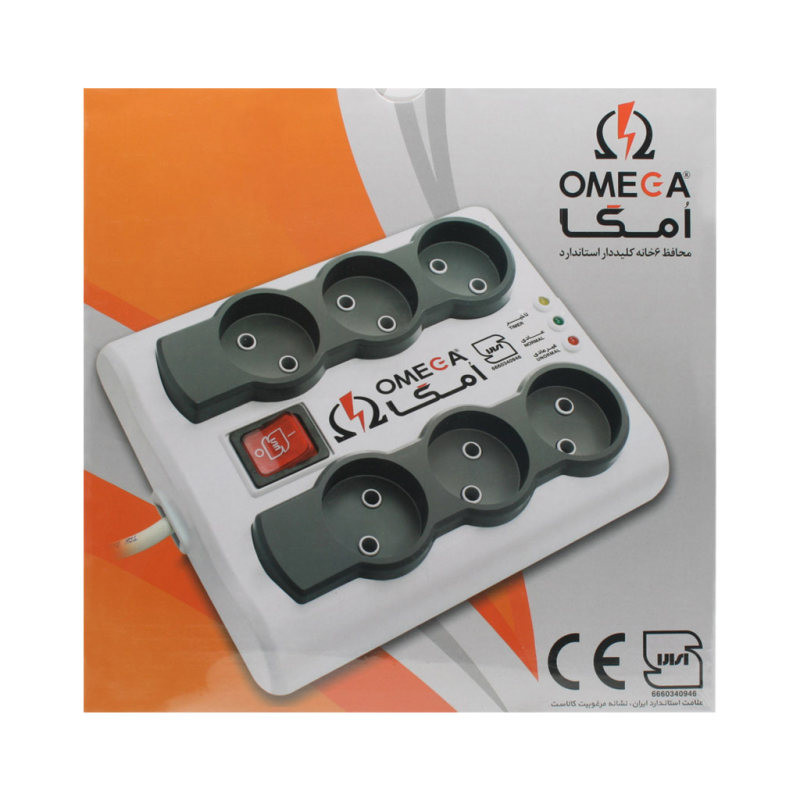 محافظ ولتاژ امگا مدل 6 خانه کد P6000