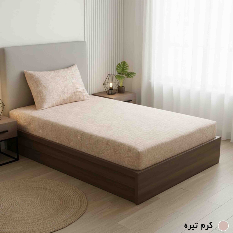 سرویس ملحفه 1 نفره 2 تکه مانیکاهوم مدل پتینه پلاس patine plus