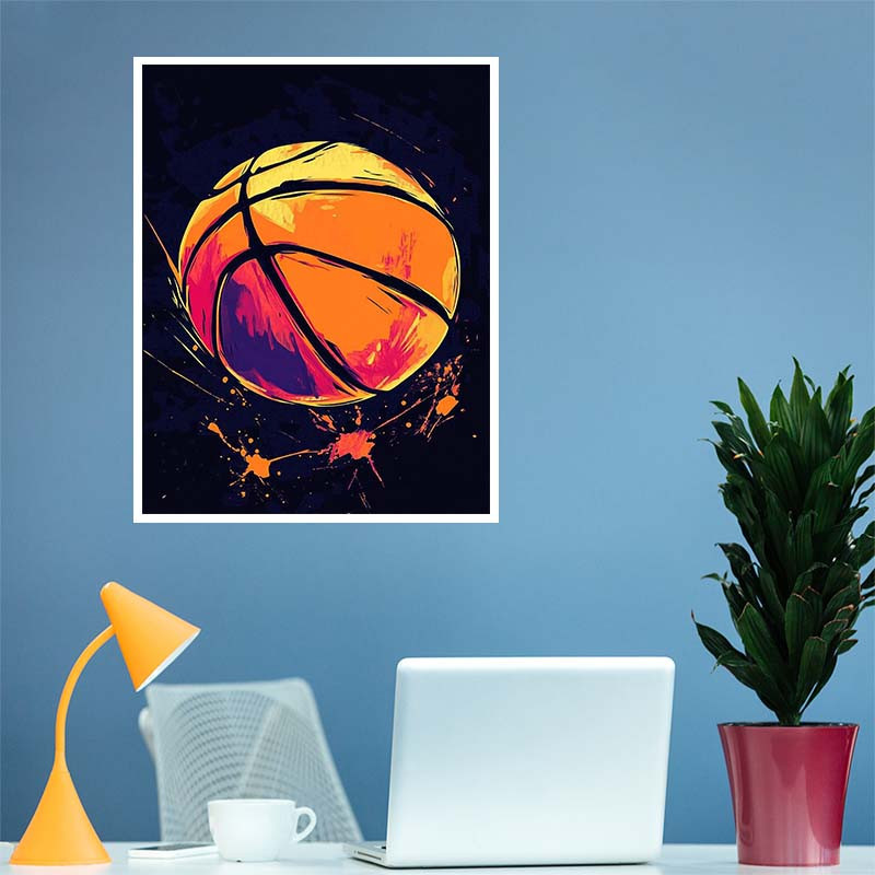 پوستر کارنيکا طرح عاشق بسکتبال Basketball Lover کد 96918 مجموعه 8 عددی