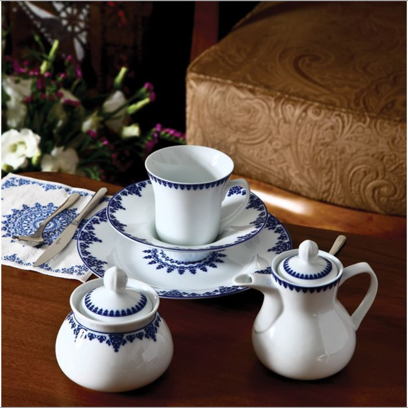 سرویس غذاخوری 108 پارچه 12 نفر چینی زرین ایران مدل Samarkand 108 Pieces High Grade