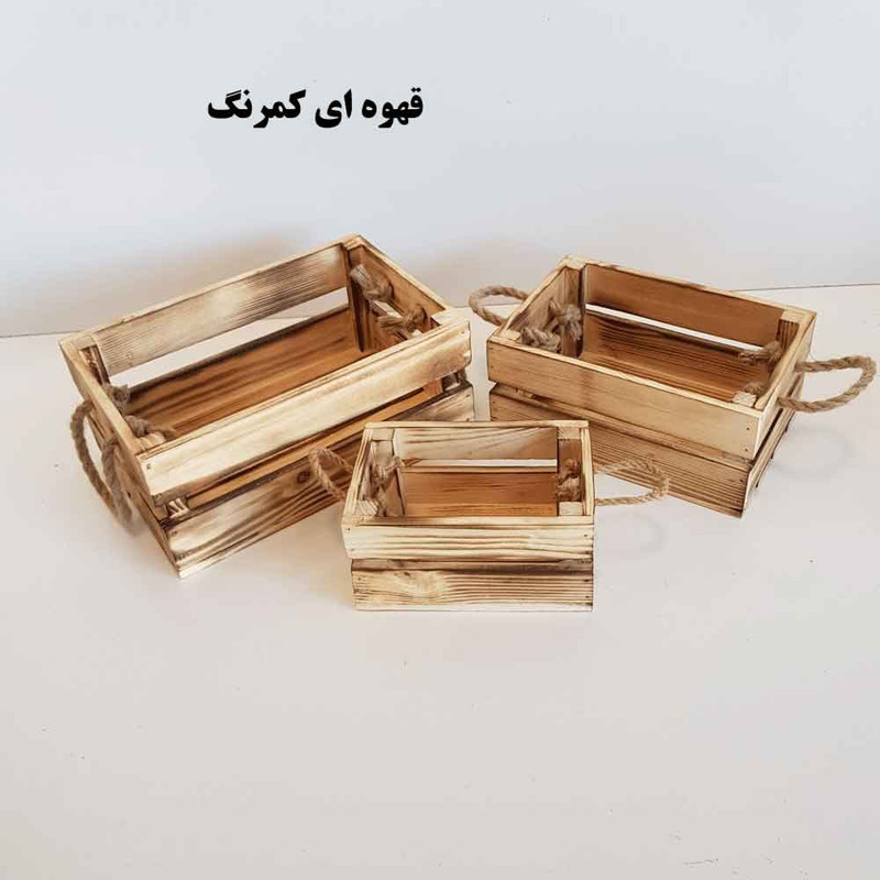 جعبه دکوری مدل دسته دار کد 75 مجموعه 3 عددی