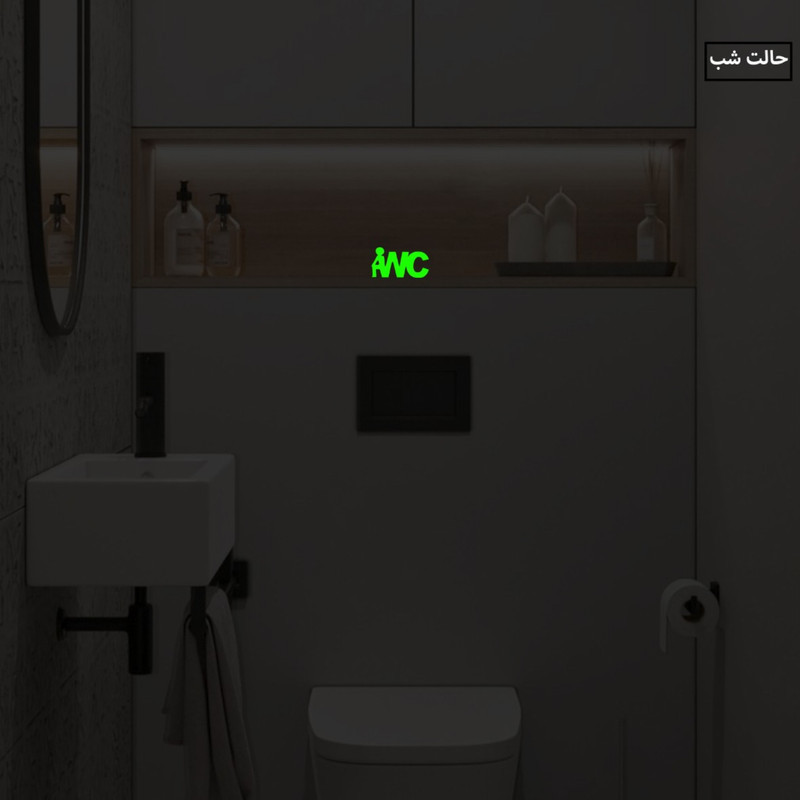 استیکر کلید و پریز مدل شبنما طرح WC