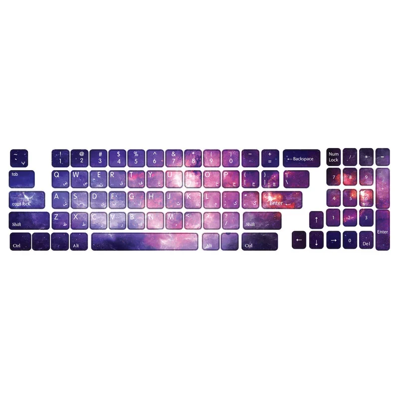 برچسب حروف فارسی کیبورد گراسیپا طرح Space کد 101