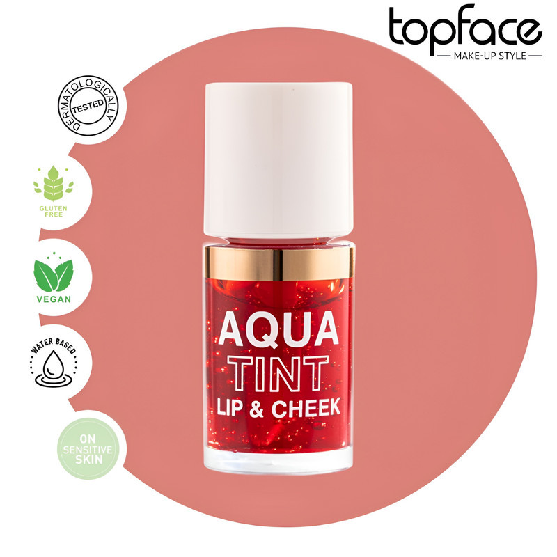 تینت لب و گونه تاپ فیس مدل AQUA شماره 002