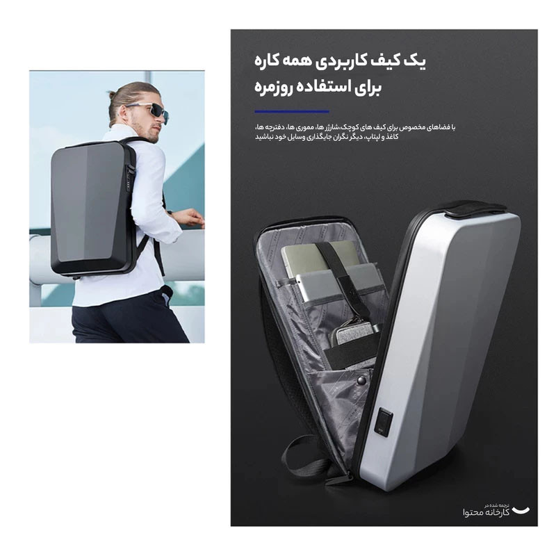 کوله پشتی لپ تاپ بنج مدل 22201bg مناسب برای لپ تاپ 14.1 تا 15.6 اینچی
