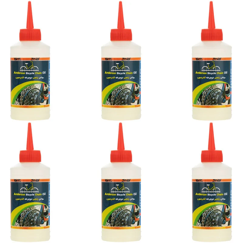 روغن زنجیر دوچرخه اندرسون مدل A200 حجم 80 میلی لیتر بسته 6 عددی
