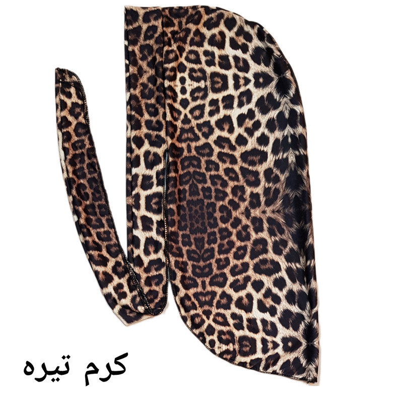 دستمال سر و گردن مدل دورگ پلنگی