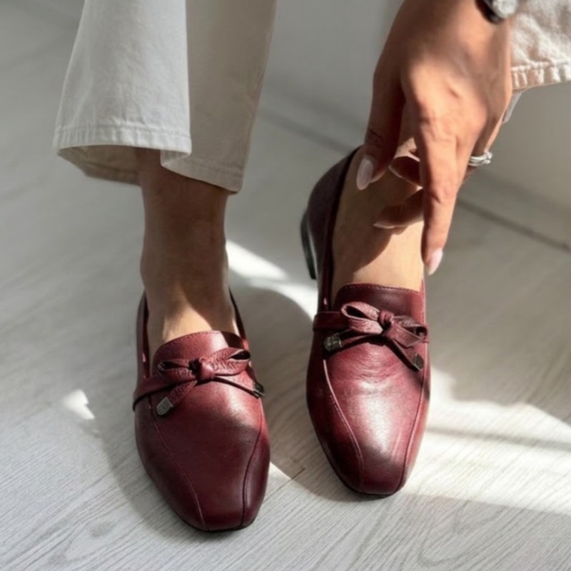 ست کیف و کفش زنانه مدل چرم طبیعی