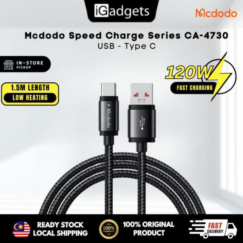 کابل تبدیل USB به USB-C مک دودو مدل CA-473 طول 1.5 متر