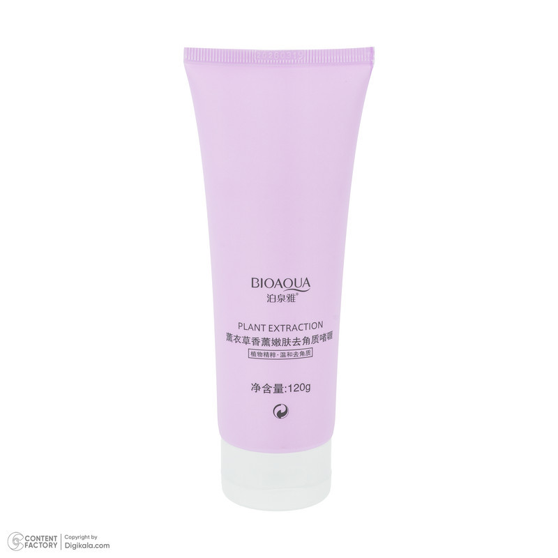 ژل لایه بردار صورت بی آکوا مدل Lavender مناسب برای انواع پوست وزن 120 گرم