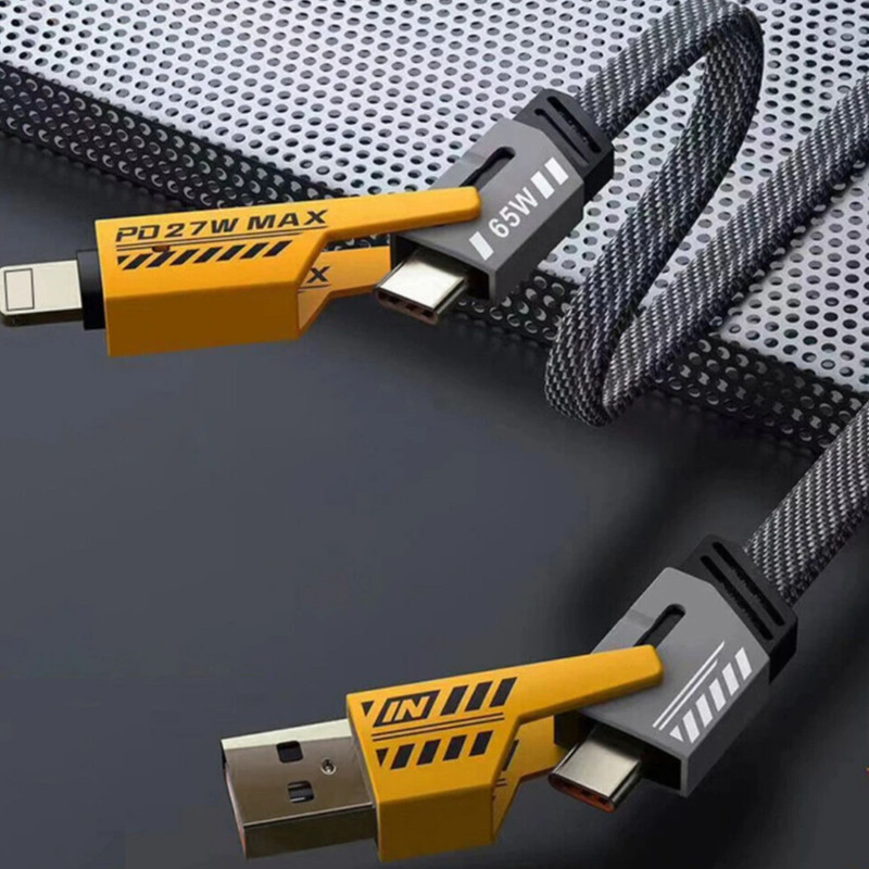 کابل تبدیل USBUSB-C به لایتنینگUSB-C پاور فول مدل 4in1 طول 1.2 متر