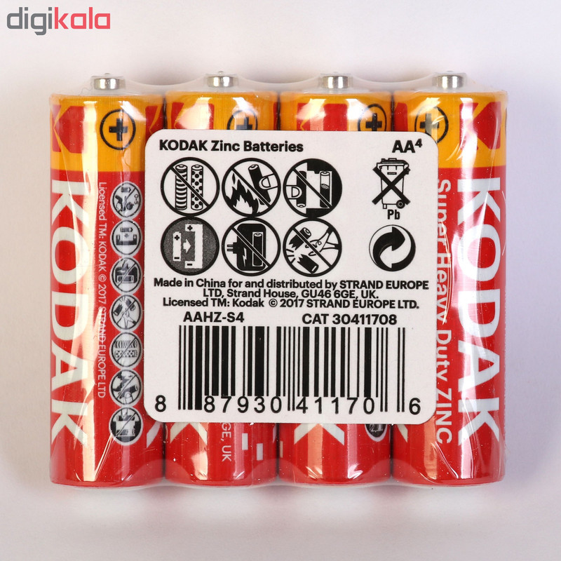 باتری قلمی و نیم قلمی کداک مدل Super Heavy Duty بسته 16 عددی