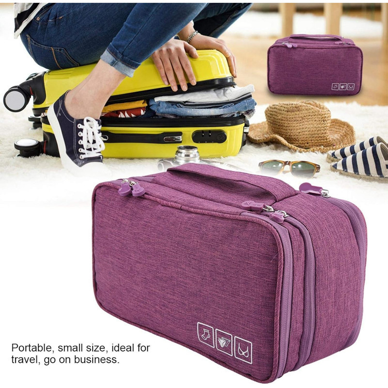 کیف لباس زیر زنانه مدل Travel-PK2024 رنگ صورتی