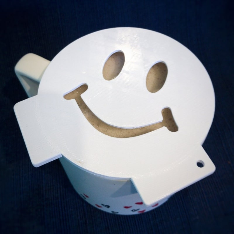شابلون قهوه مدل Smile