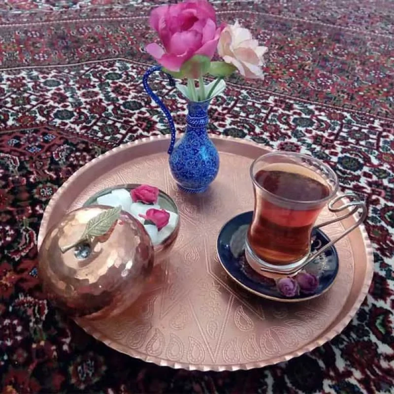قندان مسی طرح سیب کد ZH04.2