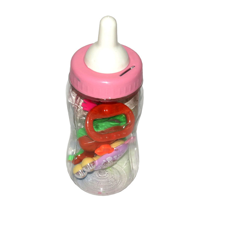 جغجغه مدل شیشه شیر کد T -241 مجموعه 4 عددی