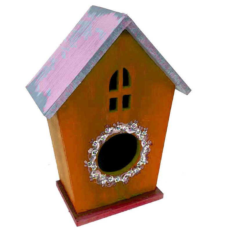لانه پرنده مدل کلبه چوبی کد MEDIUM16
