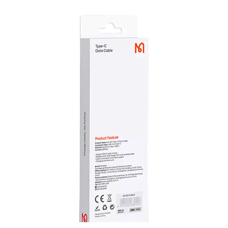 کابل شارژر  USB به USB-C مک دودو مدل CA-227 طول 1 متر