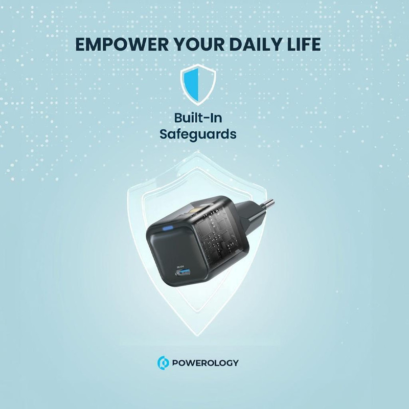 شارژر دیواری 20 وات پاورولوجی مدل Ultra-Compact Gan