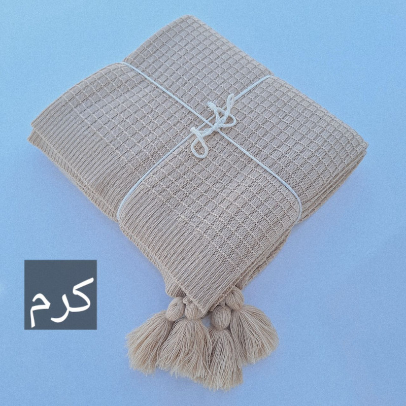 شال مبل و تخت مدل بیسکویتی سایز 150×300 سانتی متر