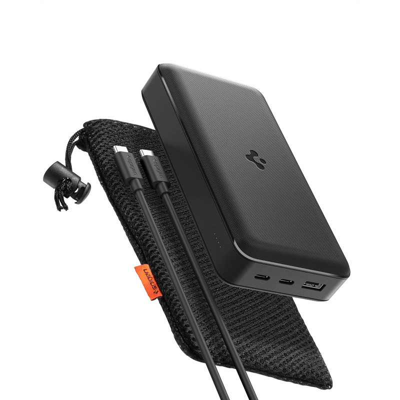 پاوربانک 30 وات اسپیگن مدل PA2305 ظرفیت 30000 میلی‌آمپرساعت به همراه کابل USB-C