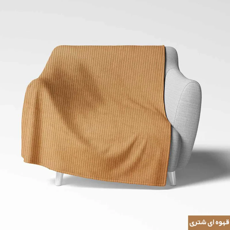 شال مبل شاران هوم مدل مخملی طرح راه راه 120×170 سانتی متر