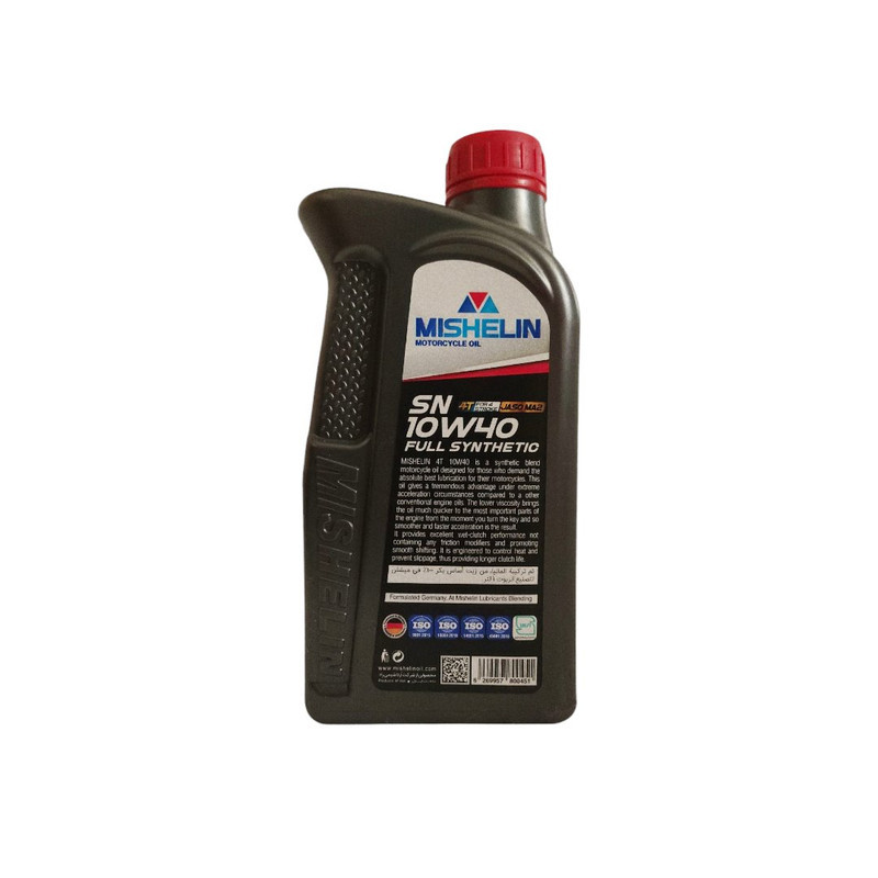 روغن موتور سیکلت تمام سنتتیک میشلن اٌویل مدل SN 10W-40 حجم 1 لیتر