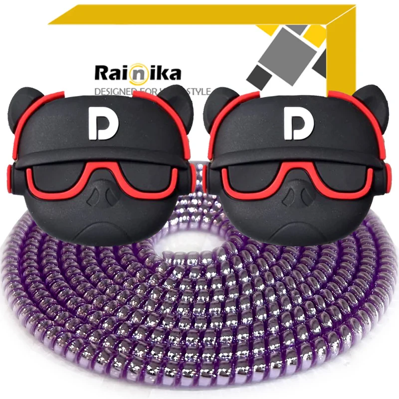 محافظ کابل شارژر و هندزفری رینیکا مدل Dog AAA 03 مجموعه 3 عددی