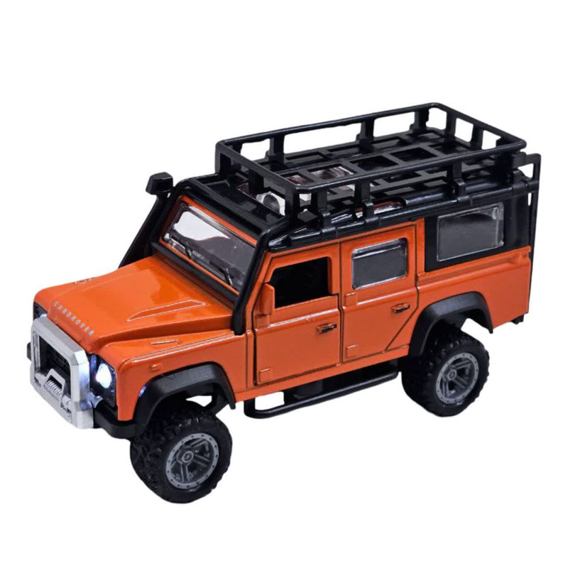 ماشین بازی ناب سل مدل لندروور فلزی چراغدار موزیکال Land Rover CAR with lights and music