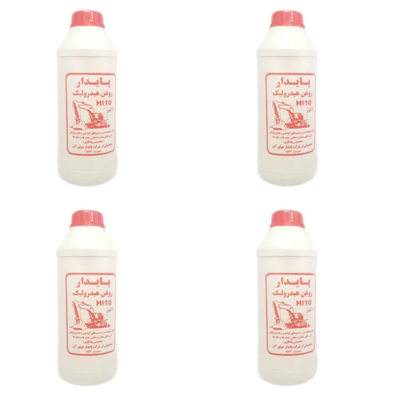 روغن هیدرولیک پایدار مدل Hl10 حجم یک لیتر بسته 4 عددی