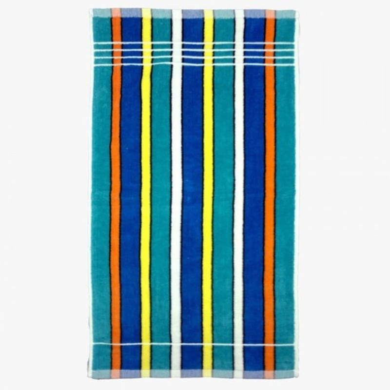 حوله حمام ماندگار طرح راه راه MA31211 سایز 100x170 سانتی متر