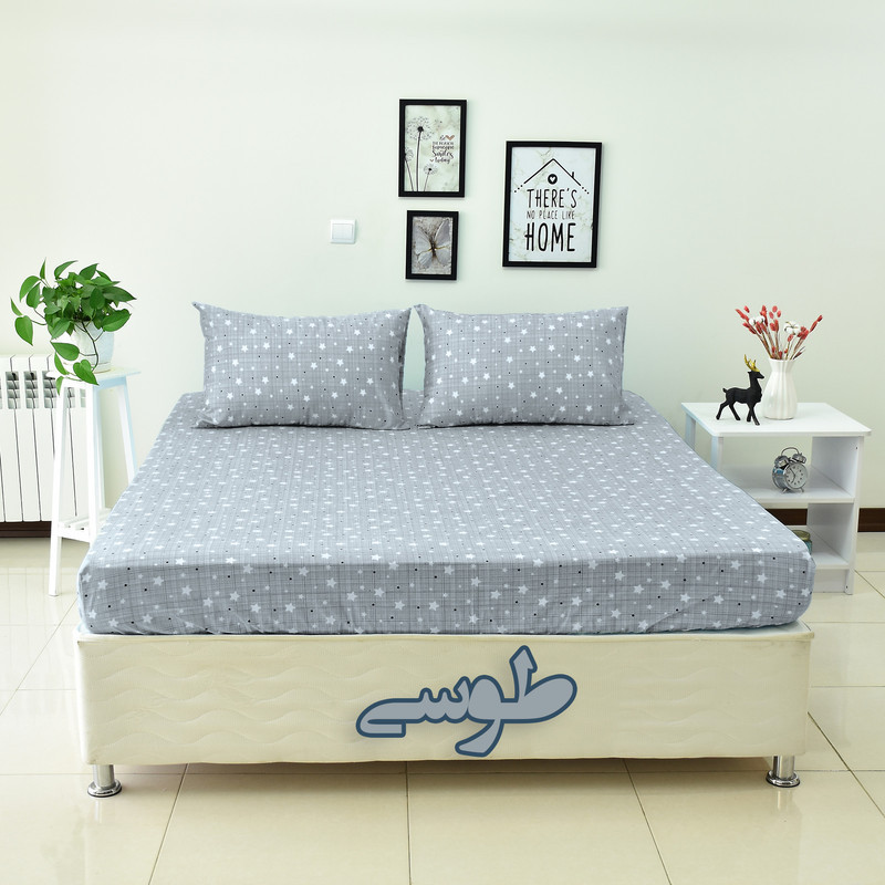 سرویس ملحفه بومرنگ مدل Aseman-160 دونفره 3 تکه