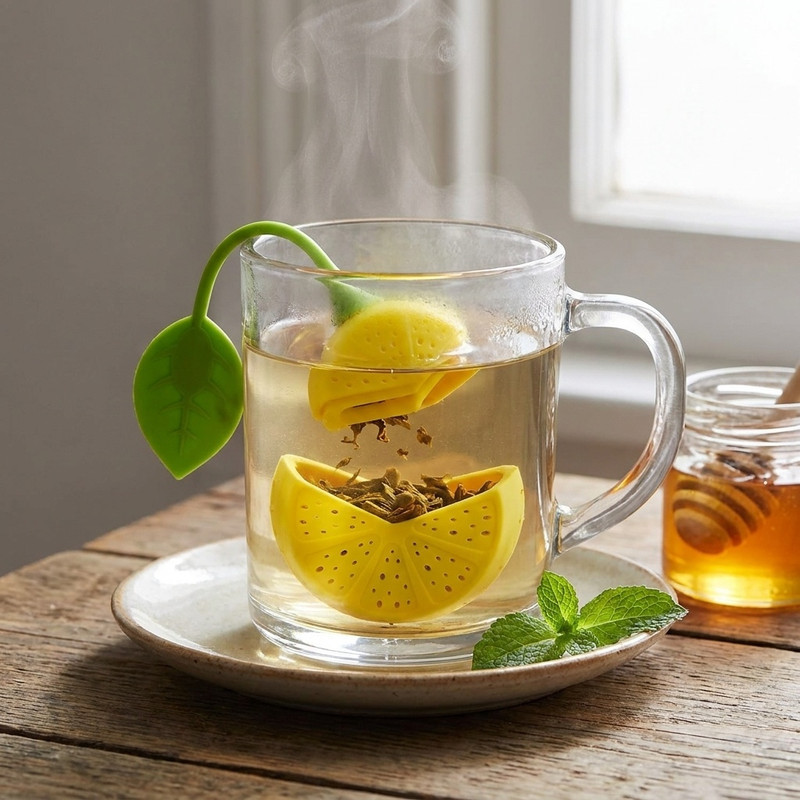 دمنوش ساز سیلیکونی مدل Lemon