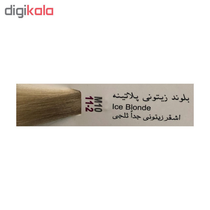رنگ مو پادینا شماره M10-11-2 حجم 100 میلی لیتر رنگ بلوند زیتونی پلاتینه