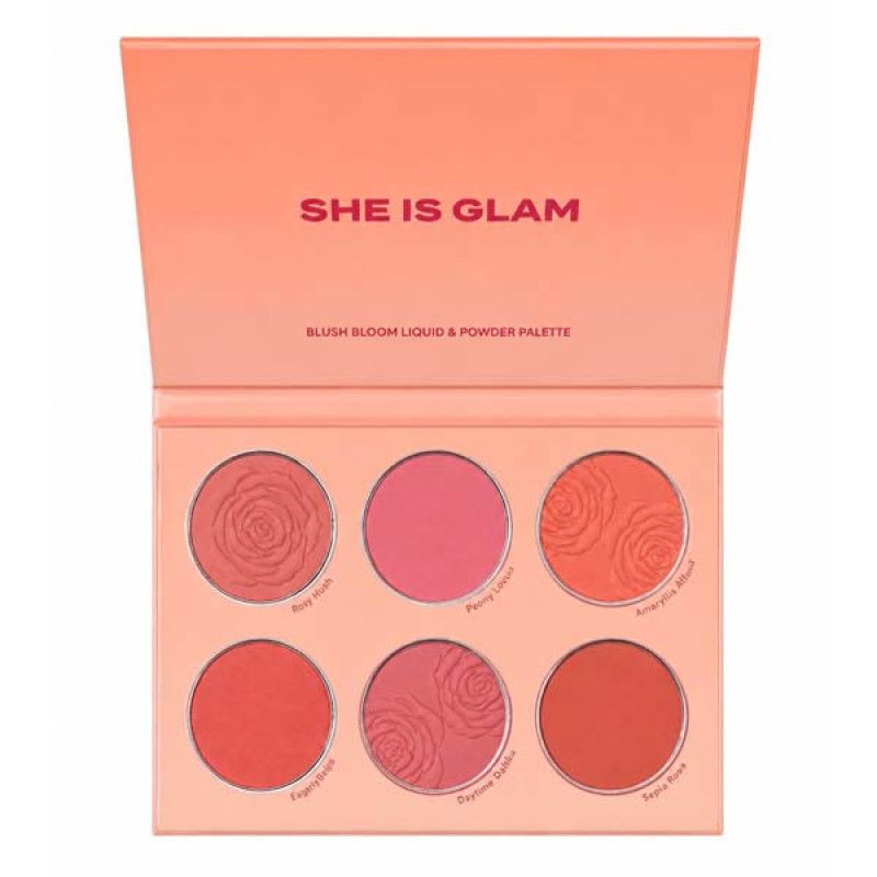 پالت رژگونه شی ایز گلم مدل Floral Blush