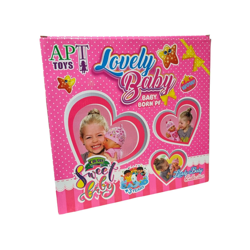 عروسک بی بی مدل APT TOYS کد 99 ارتفاع 38 سانتی متر