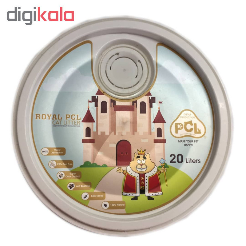 خاک بستر گربه پی سی ال مدل ROYAL PCL حجم 20 لیتر