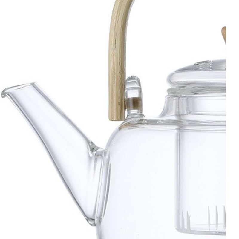 قوری مدل ویداستی دسته بامبو کد 1369n 800cc