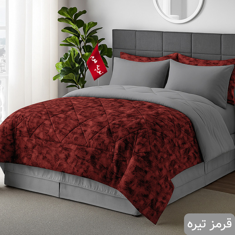 سرویس روتختی 2 نفر 8 تکه نوپه هوم مدل مخمل آرتمیس 28