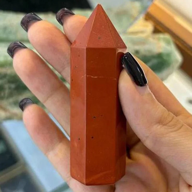 سنگ راف مانا جم مدل منشور جاسپر سرخ