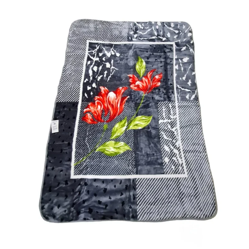 پتو یک نفره گلبافت مدل برجسته کد 171 سایز 220x160 سانتی‌متر