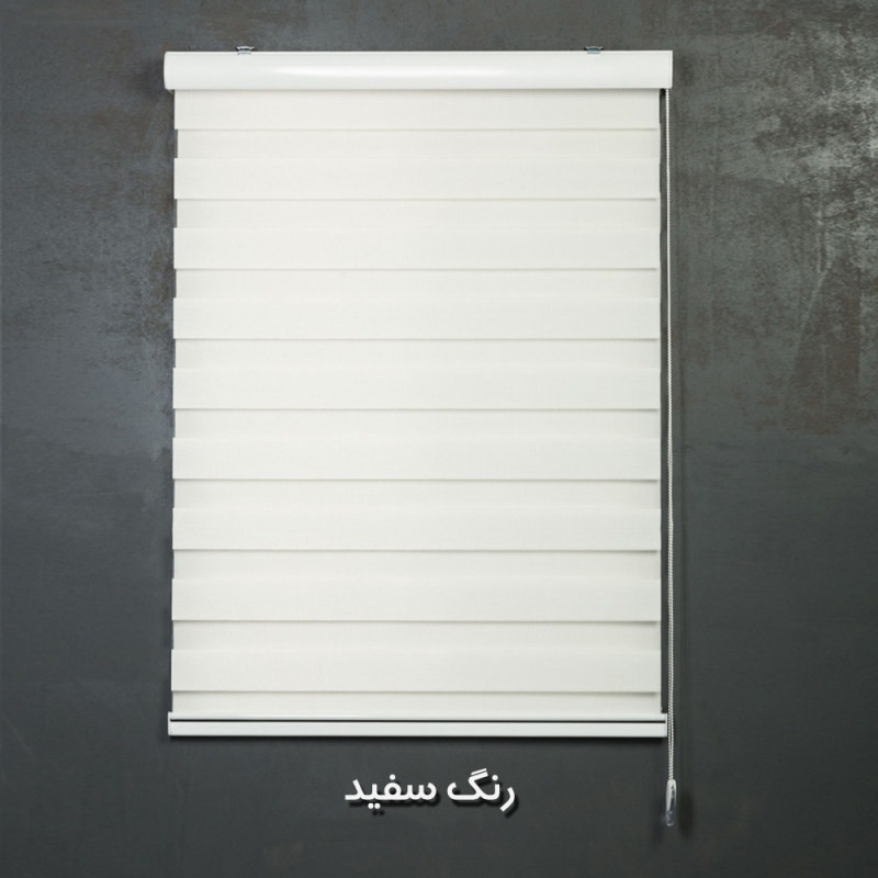 پرده زبرا طرح چوب کد SND-A-160 سایز 160x180 سانتی متر