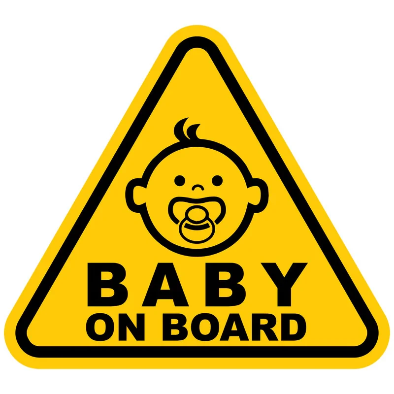 برچسب بدنه خودرو طرح Baby on Board مدل B-02