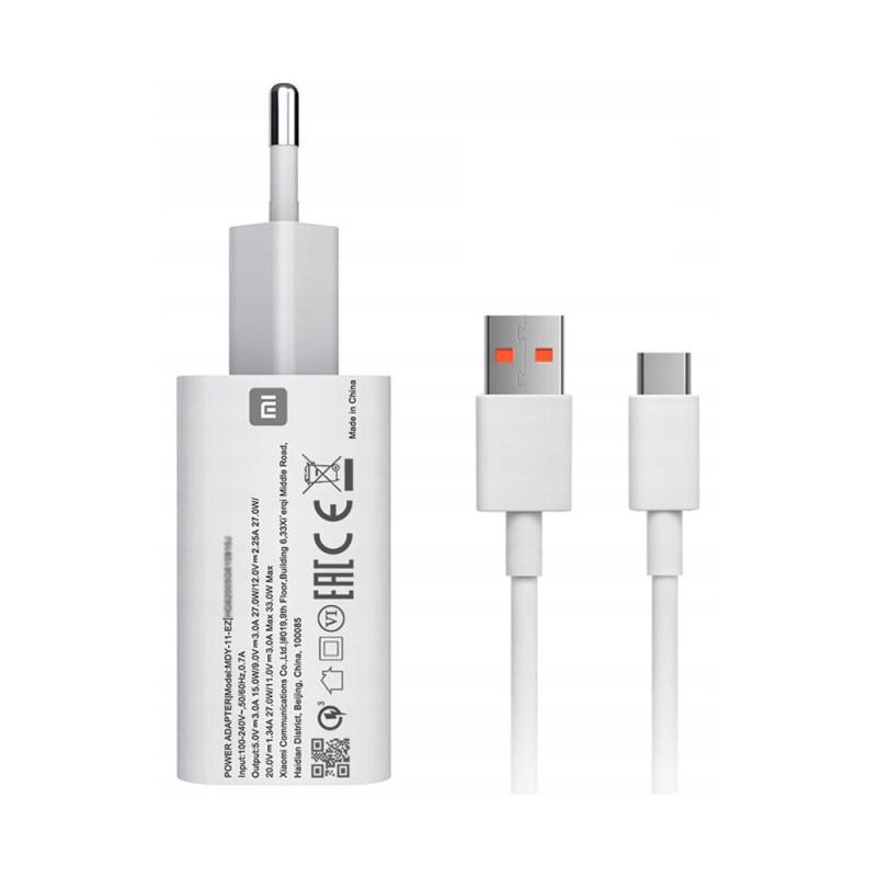 شارژر دیواری  کد 33 به همراه کابل تبدیل USB-C