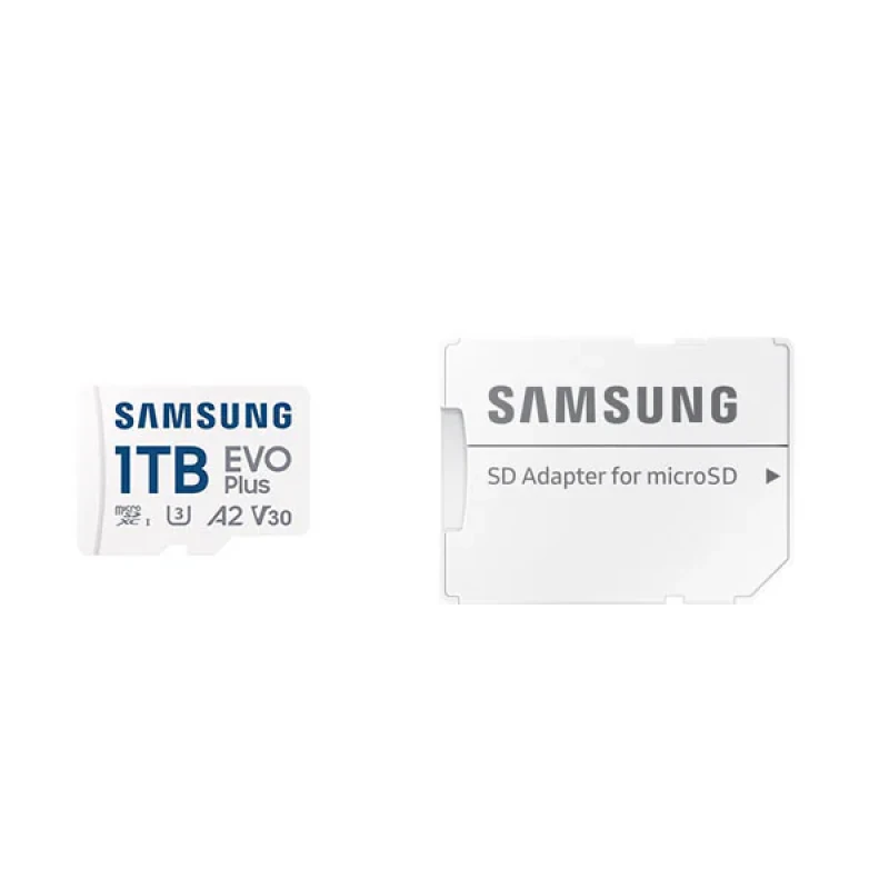 کارت حافظه microSDXC سامسونگ  مدل EVO PLUS کلاس A2 استاندارد UHS-U3 سرعت 160MBps ظرفیت1 ترابایت به همراه آداپتور SD